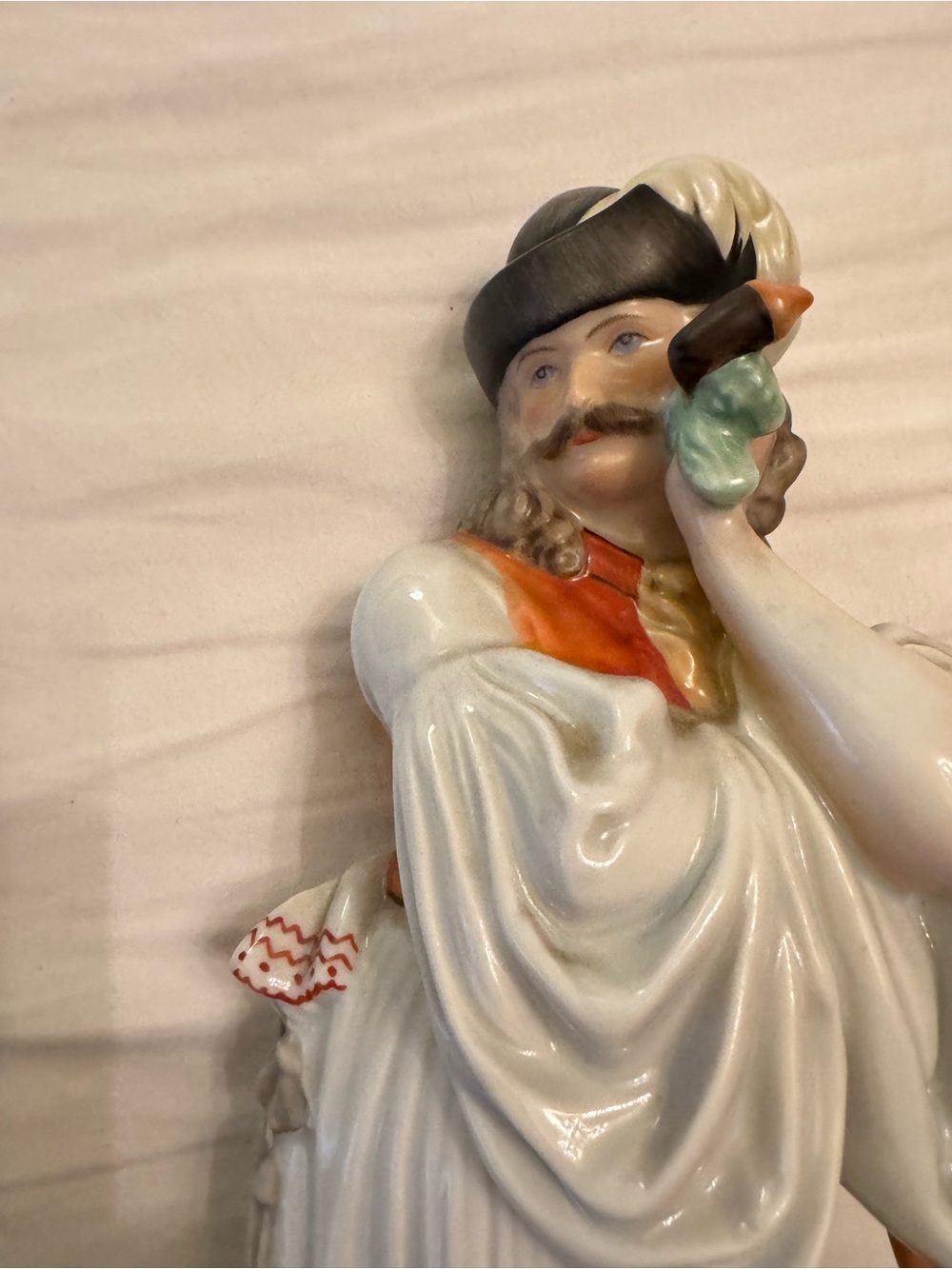 Herend Hungary VintagePorcelain Figurine Handpainted mournful Shepherd - Picture 3 of 16